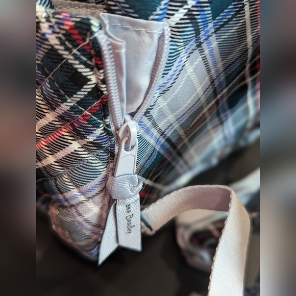 NWT VERA BRADLEY Compact Backpack Snowy Plaid - Picture 6 of 9